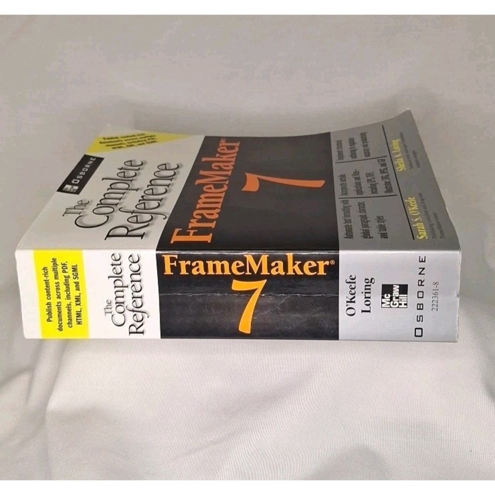 FrameMaker (R) 7 The Complete Reference O'Keefe Loring Frame Maker Seven PB Text - Picture 9 of 11
